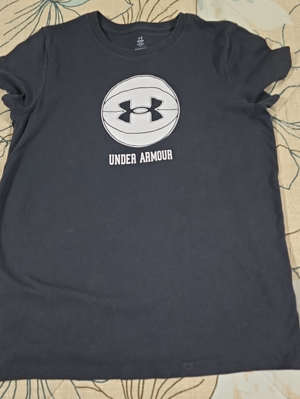 Under Armour Black Short-Sleeve Logo Tee